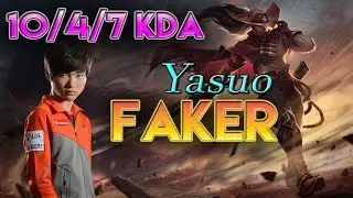 SKT T1 Faker vs ZTR Ggoong - Yasou Mid vs Zed - Full Game