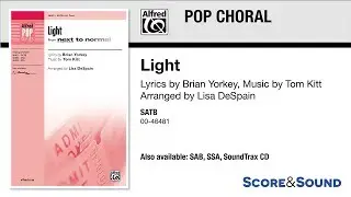 Light, arr. Lisa DeSpain &ndash; Score & Sound