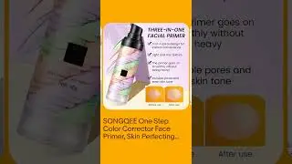 SONGQEE One Step Color Corrector Face Primer, Skin Perfecting Primer Isolation C