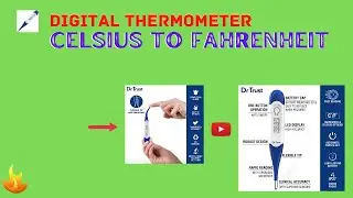 Digital thermometer celsius to fahrenheit || Dr.Trust Thermometer Flexible Tip - 604 ||