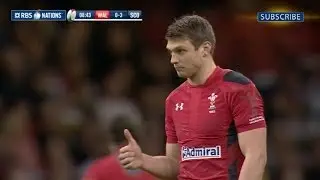 Dan Biggar 1st Penalty - Wales v Scotland 15th March 2014