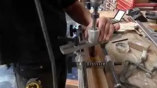 WOODMAN: Mortising with DBB morticer jig / Выборка гнезда по замок.