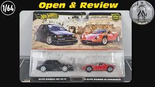 Hot Wheels Premium Alfa Romeo 155 V6 TI & '69 Alfa Romeo 33 Stradale Open & Review