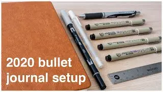 2020 bullet journal setup // simple and minimalist
