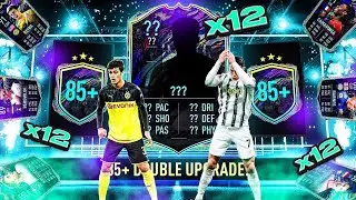 What do you get from 12 Guaranteed 85+ Double Upgrade Packs?