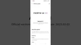 Realme Narzo 30a March 2023 Security Patch Update