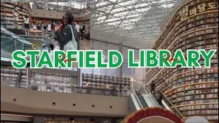 WOWED BY BIGGEST LIBRARY IN SEOUL WITH 50,000 BOOKS TO USE FOR FREE| STARFIELD LIB #starfieldlibrary