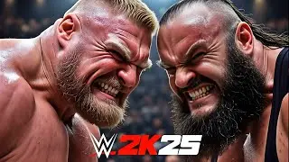 Brock Lesnar vs Braun Strowman | MONSTER vs BEAST | WWE 2K25