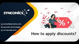 How to apply discount on Sales Order lines ? | Odoo Functional Videos | #Synconics [ERP]