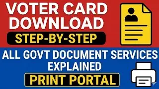 ✅ Voter Card Mobile Link 🔥 Step-by-Step | Aadhaar, PAN, DL, RC Print Portal🔗 Full Guide @EraFriend  