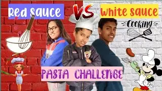 Red Sauce vs White Sauce pasta Challenge || MRS Vlog ||