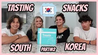 Tasting Snacks from South Korea Part#2 .Try Treats Subscription Box.