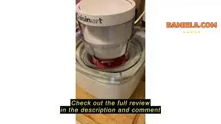 Review Cuisinart Ice Cream Maker, Soft serve, Gelato, Sorbet, Dairy free, Frozen Yogurt maker, Toppi
