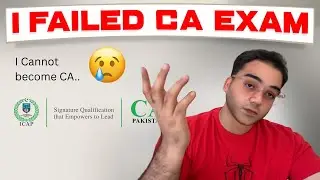 I Failed CA Exam and Cannot become CA