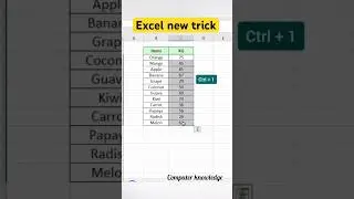 Excel new trick #shorts #video #excel #algorithm #youtube #exceltricks #new #fypp