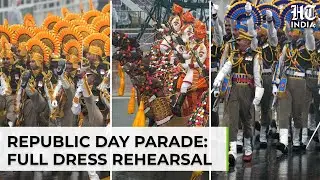 Watch: Full Dress Rehearsal For Republic Day Parade Held Despite Rain & Thunderstorm In Delhi