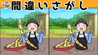 【間違い探し】集中力向上・老化防止を簡単気軽に！まちがい探しで脳の活性化！【イラスト編】
