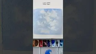 Tips for clouds using a paper towel 🧻 #watercolor #watercolorpainting #watercolortutorial