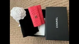 Unboxing Chanel Flap Card Holder in Pink Camellia 20K