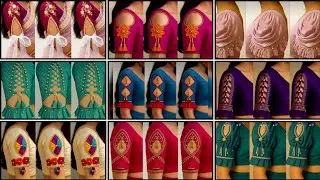 💕boutique style matching blouse designs/latest blouse design Ideas/trending Blouse neck with sleeves