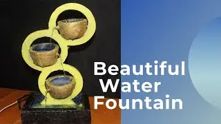 Amazing Homemade Indoor Tabletop Biggest waterfall | Cement crafts haven