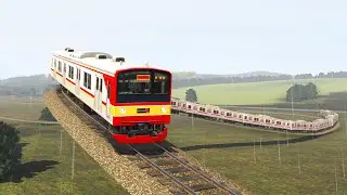 Extreme Spiral Rail!! Heavy Rain This Train Runs on the Extreme Spiral Tracks