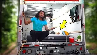 Turned a U-Haul Truck Into My Home **I INVITED a GIRL OVER!**