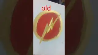 Flash symbol old vs new #flash  #marvel #art #artshorts  #vs