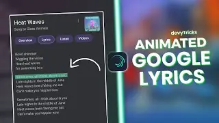 How to Google Lyrics Edit in Alight Motion