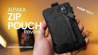Quick Review of The Alpaka Zip Pouch X-Pac VX21 - Should You Buy?? ASMR test included.