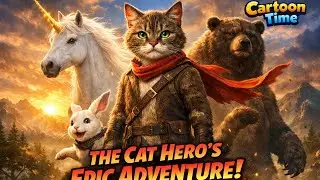 The cat Hero's epic adventure 🔥😺