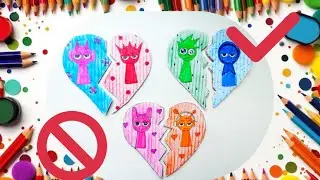 SPRUNKI Love | Paper DIY | Incredibox love paper craft ideas.