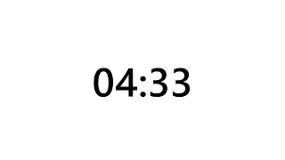 Timer for 4 minutes and 33 seconds