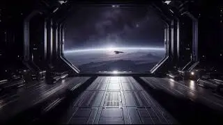 Relaxing space station for studying and relax | AI generated sound and videos for relaxing