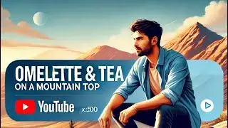Making an Omelette and Tea on a Mountain Top Rock #Omelette #MountainCooking #OutdoorTea #Camping