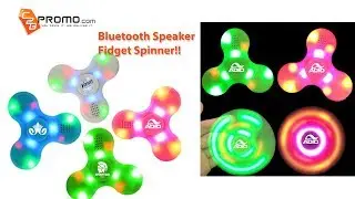 Customized Fidget Spinner with Bluetooth Speaker and LED Light from C2BPromo