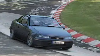 Opel Calibra V6 170ps on the Nordschleife, action clip - Assetto Corsa
