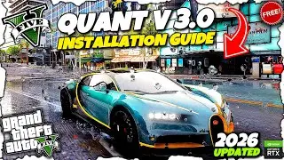 How To Install QuantV 3.0 Graphics Mod In GTA 5 || 2026 Updated || Quant V Mod for Free!!😍