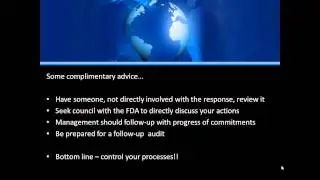 FDA warning letter action package