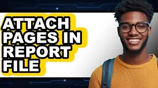 How to Attach Pages in Report File (easy Method)