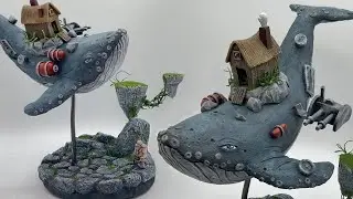 Sculpting a Flying Whale Ceramic Sculpture!