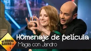 Jandro deja con la boca abierta a Chastain con uno de sus trucos de magia - El Hormiguero 3.0
