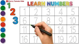 Learn Numbers 1 to 20 | Number Tracing for Kids | Counting Practice | Cherry Tomato Kids