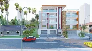 IMMEUBLE R+4 HAUT STANDING / ARCHITECTURE ANIMATION LUMION