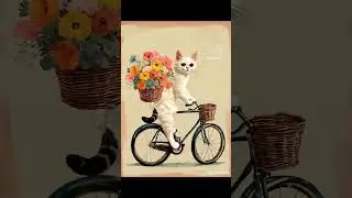 #cat #bicycle #flower #고양이 #자탄고6 #ai #kling