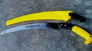 Tes kwalitas Gergaji potong kayu  tajam renyah dari hasston //Tukang kayu