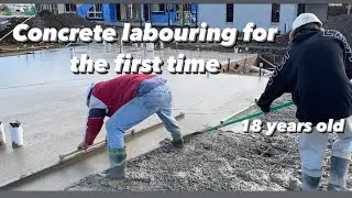 ￼￼Concrete labouring for the first time ￼
