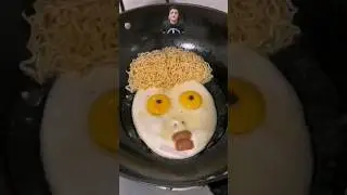 🤯 Edible Face: A Culinary Illusion! 🤯🍜🍳👨&zwj;🍳 #FoodArt #DIYFood #FaceFood #YouTubeShorts