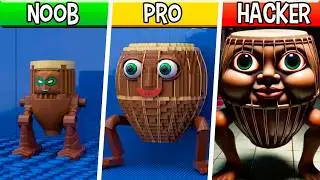 LEGO Bedug Dug Dug : Noob, Pro, HACKER! / (Italian Brainrot Animals Meme)