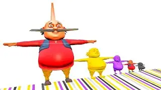 long slide game with Motu Patlu 3d cartoon game funny 3d cartoon game| motu Patlu ki jodi  | kids 